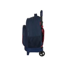 Mochila Escolar con Ruedas F.C. Barcelona Corporativa Azul Granate (33 x 45 x 22 cm)