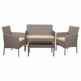 Conjunto de Mesa con 2 Sillones Alexandra House Living Gris 4 Piezas Precio: 384.49999995. SKU: B1D8MEX3W8