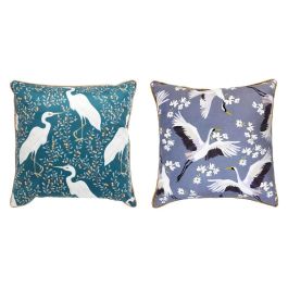DKD Home Decor Cojín Oriental Verde Azul 45x45x10 cm Poliéster con Diseño Garza Pack de 4 Unidades, Lavado a Máquina Frío, Cremallera Oculta Precio: 26.36106. SKU: B1JH2EST7Z