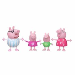 Hasbro Set 4 Figuras Peppa Pig y Familia - Mamá Pig, Papá Pig y George