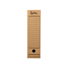 Liderpapel Caja Archivo Definitivo Din A4 Cartón Reciclado 325g/m2 Lomo 82 mm Kraft 325x82x250 mm