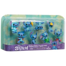 Just Play 46254 Pack 8 Figuras Disney Lilo y Stitch Coleccionables 5 cm Accion Dinamica (+3 años)
