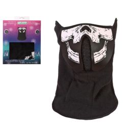 Atosa Máscara Esqueleto con Luz LED para Fiestas, Halloween y Carnaval - Sensores de Sonido, Efectos Visuales Increíbles