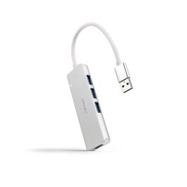 Hub USB NANOCABLE Plateado