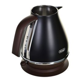 Delonghi KBOV2001.BK Hervidor de Agua Eléctrico 2000W 1.7L Negro Mate / Chocolate