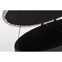 DKD Home Decor Descalzadora Loft, Banco Recibidor con Asiento Beige y Estructura Marrón Oscuro de Metal y Poliéster, 121x44x47.5 cm DKD Home Decor Descalzadora Loft, Banco Recibidor con Asiento Beige y Estructura Marrón Oscuro de Metal y Poliéster, 121x44x47.5 cm