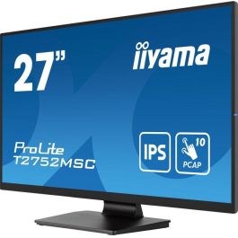 Iiyama Monitor Táctil 27" Full HD IPS, 1920x1080, PCAP 10P Touch, HDMI, DisplayPort, USB Hub 3.2, Altavoces (T2752MSC-B1)