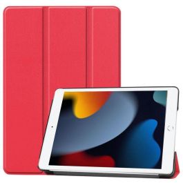 CoreParts Cover For iPad 7/8/9 (2019-2021) 10.2inch Tri-fold Caster Hard Shell Cover with Auto Wake Function - Red Precio: 12.79000008. SKU: B14J383DH2