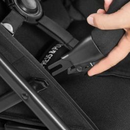 HAUCK HAU4007923148549 Cochecito Todoterreno Rapid de 3 Ruedas con Plegado Rápido con una Mano - Negro