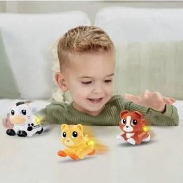 Vtech VTE3417764268053 - Tut Tut Animo Bisous - Set de Trio: Perro, Gato y Vaca - Multicolor