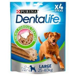 Purina Dentalife Canine Large Pack 6x142 gr Snack Dental para Perro Grande para Salud Oral y Reducción de Sarro