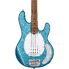 Sterling Ray34 Rm/M Bajo Eléctrico StingRay Blue Sparkle con Mástil de Arce y Pastillas Alnico Humbucking