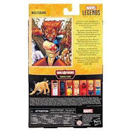 HASBRO Figura Articulada Marvel Legends Series Wolfsbane 15cm con Accesorios y Pieza BAF Inspirada en Cómics
