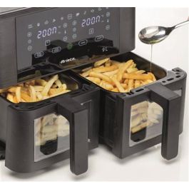 Ariete Freidora de Aire Dual 4.5L + 4.5L con 11 Programas, Max Crisp y Función Sincronizar Ariete Freidora de Aire Dual 4.5L + 4.5L con 11 Programas, Max Crisp y Función Sincronizar