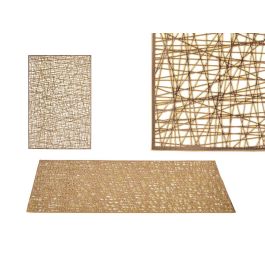 Tapete rectangular plástico dorado Kinvara 45x30 cm - 70% PVC, 30% poliéster (48 Unidades) Precio: 53.8899999. SKU: B17X4SD5ZZ