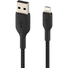 Cable USB a Lightning Belkin CAA002BT0MBK Negro 15 cm