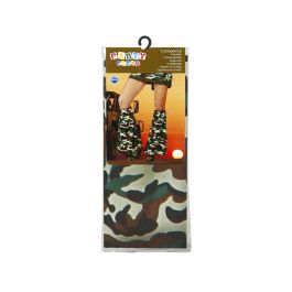 Calentadores Camuflaje Militar Verde - Accesorio para Disfraces de Soldado o Comando Calentadores Camuflaje Militar Verde - Accesorio para Disfraces de Soldado o Comando