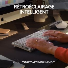 Logitech - teclado inalámbrico para Mac - MX MECHANICAL MINI - GRIS PALA Logitech - teclado inalámbrico para Mac - MX MECHANICAL MINI - GRIS PALA