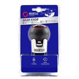 Spc SPC0105BK Pomo de cambio universal para coches manuales, diseño deportivo y elegante Negro-Rojo, fácil instalación