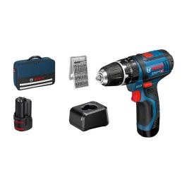 Bosch GSB 12V-15 Professional Taladro Percutor Atornillador a Batería 12V, Motor Sin Escobillas, 2 Baterías 2Ah, 1300 RPM, Par 30 Nm, Incluye 25 Brocas y Maletín Precio: 203.49999978. SKU: B18M87VZAG