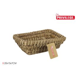 Privilege Cesta Cónica Korn Mimbre Rectangular 20 cm x 15 cm x 7 cm (36 Unidades) Precio: 28.58999979. SKU: B1EWPTGLS7