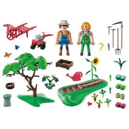 Playmobil Starter Pack Huerto con Figuras y Accesorios de Jardinería para Juego de Rol