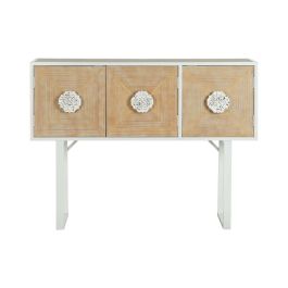 Consola DKD Home Decor Blanco Metal Abeto 120 x 35 x 90 cm