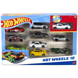 Mattel Coche Hot Wheels Pack 10 Unidades - Modelos Surtidos