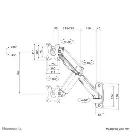 Soporte TV Neomounts WL70-450BL11 17" 32" 9 kg