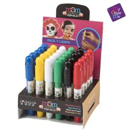 Maquillaje al agua en crayon azul con rosca y tapa Maquillaje al agua en crayon azul con rosca y tapa