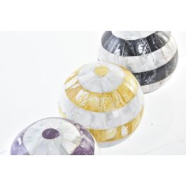 DKD Home Decor Bola Decoración Urban Nácar Lila, Amarillo, Negro, Blanco Surtidas 13x13x13 cm - Pack 6 Unidades DKD Home Decor Bola Decoración Urban Nácar Lila, Amarillo, Negro, Blanco Surtidas 13x13x13 cm - Pack 6 Unidades