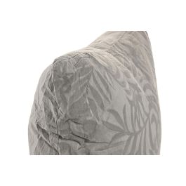 DKD Home Decor Cojín Decorativo Estilo Boho Jacquard de Poliéster y Algodón Gris 60 x 60 cm Pack de 2 Unidades con Cierre de Cremallera
