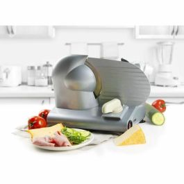 Domo DO521S Rebanadora eléctrica para pan y carne, hoja dentada 19cm, corte de precisión ajustable 1-15mm, color Gris Domo DO521S Rebanadora eléctrica para pan y carne, hoja dentada 19cm, corte de precisión ajustable 1-15mm, color Gris