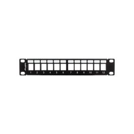 Lanberg PPKS-9112-B Panel de Supresión para Bastidor de 10 pulgadas (25,4 cm) - Accesorio de Rack de Metal Color Negro