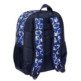 Mochila Escolar Sonic City Azul 32 x 38 x 12 cm