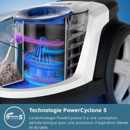 Philips Aspiradora sin bolsa FC9330/09 - 900W - Filtro HEPA 13 - Tecnología PowerCyclone 5