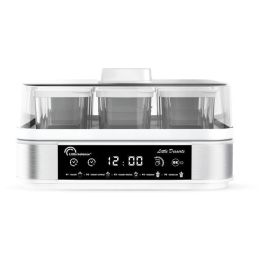 Little Balance LIT3760240784487 Yogurtera Pequeño Postre, 9 Botes x 145ml, 5 Programas Automáticos, 30W
