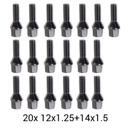 Omp Speed Separadores de Ruedas 15mm 5x108 CB 58.1 Tornillo M12x1.25 Conico+14x1.5 Conico OMPS08471501 Aluminio Negro