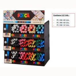 POSCA Expositor Marcador PC-1M, PC-3M, PC-5M - 112 Piezas Precio: 263.49999995. SKU: B1H8T635NN