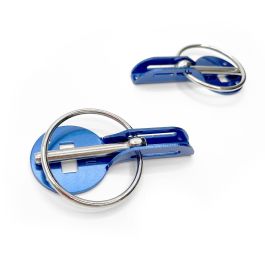 Occ Motorsport Cierres Capot Competición Azul OCCRC002 Acero Inoxidable