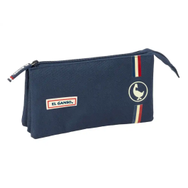 Portatodo Triple El Ganso Eclipse Azul marino 22 x 12 x 3 cm Precio: 13.50000025. SKU: B15237D4VH