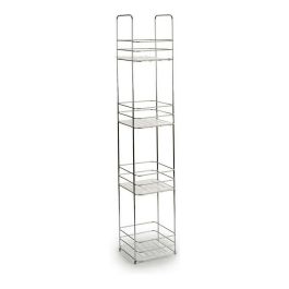Estantería Metal Cuadrada 4 Pisos Berilo 16x86x16 cm, Metal Cromado, Plata (6 Unidades) Precio: 136.49999957. SKU: S3602976