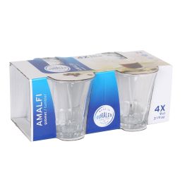 Duralex Set 4 Vasos Transparente "Amalfi" 9 cl ø6x6x7 cm (12 Cajas)