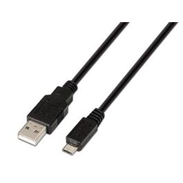 Cable Usb Nanocable 2.0 Tipo A-M-Micro Usb B-M Color Negro Longitud 0,8 M