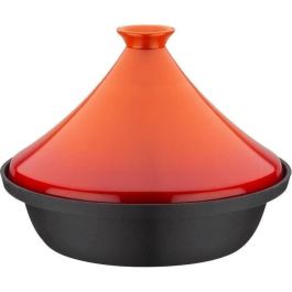 Tajín de hierro fundido macizo - GSW - 30 x 22 cm - Tapa de cerámica - Inducción - Naranja Precio: 82.49999978. SKU: B19PHG246R
