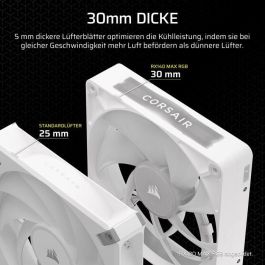 Corsair CO-9051040-WW Ventilador Doble iCUE LINK RX140 RGB Max White para Refrigeración PC