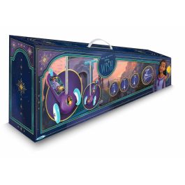 Disney Patinete 3 Ruedas WISH - Regulable Altura, Plataforma Antideslizante, Asas Anti-Pellizcos, Rodamientos ABEC 5, Freno Trasero