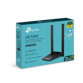 TP-Link Archer T4U Plus Adaptador WiFi USB AC1300 Doble Banda USB 3.0 para PC con Antenas de Alta Ganancia