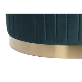 DKD Home Decor Reposapies Set de 3 Verde Burdeos 80 x 45 x 80 cm