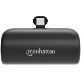 MANHATTAN 102636 Powerbank 5000 mAh USB Tipo-C, Batería Externa Portátil 10W, Negro para Smartphone